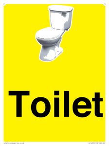 Toilet Sign Dementia Friendly Yellow